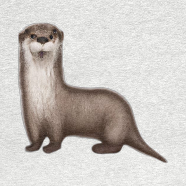 Cute Otter Drawing by Play Zoo